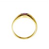 Anillo Solitario-Oro bajo-Piedra Amatista-AN8219 conpiedra