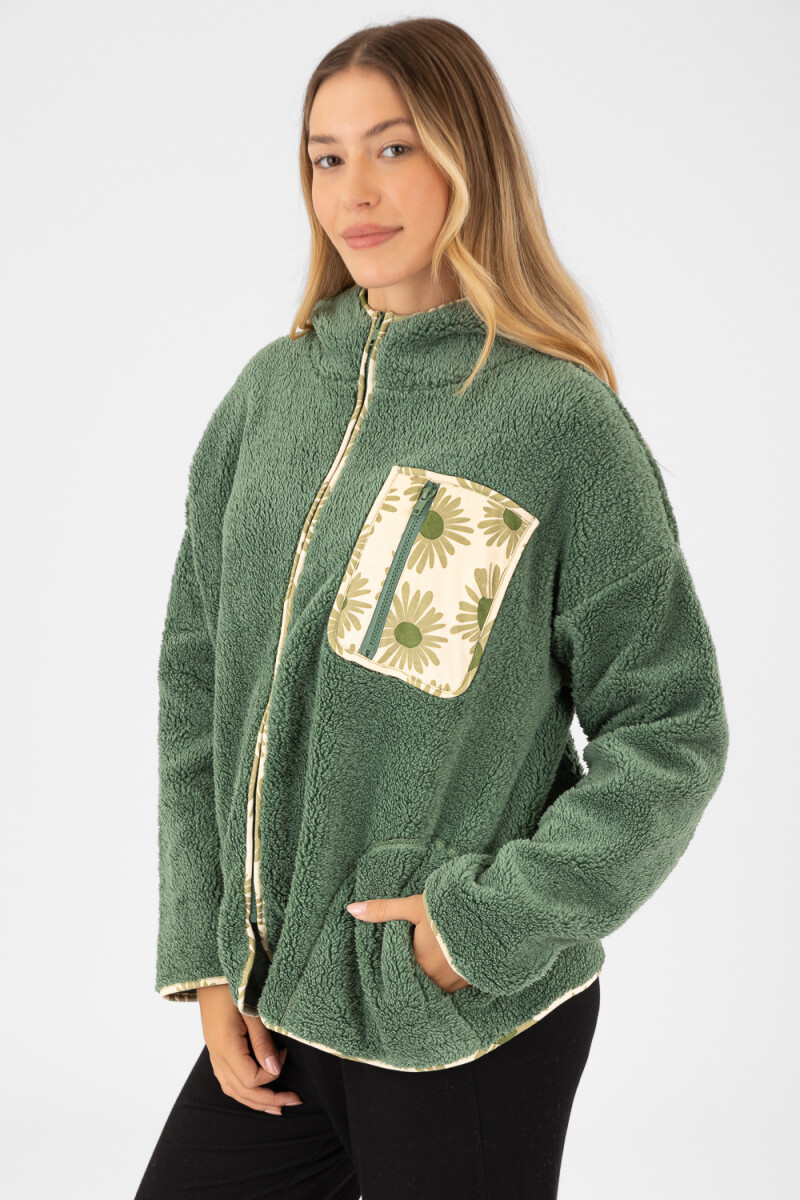 Campera secret Verde lago