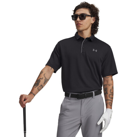 Tech Polo-RED BLK-001