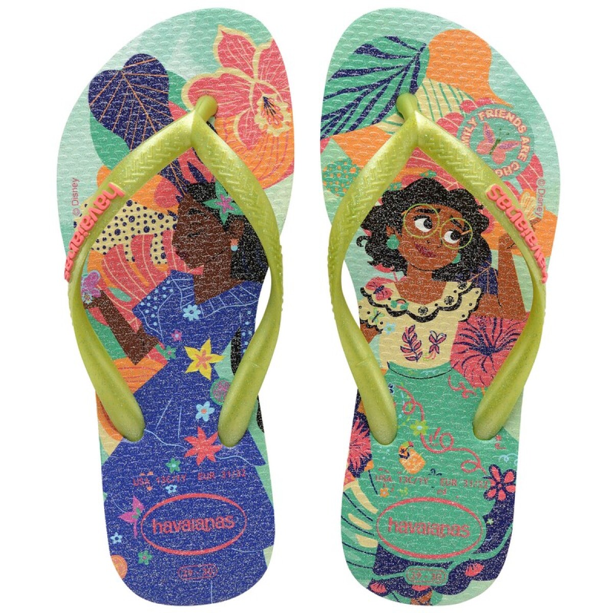 Ojotas Havaianas Kids Slim Princess - Verde 