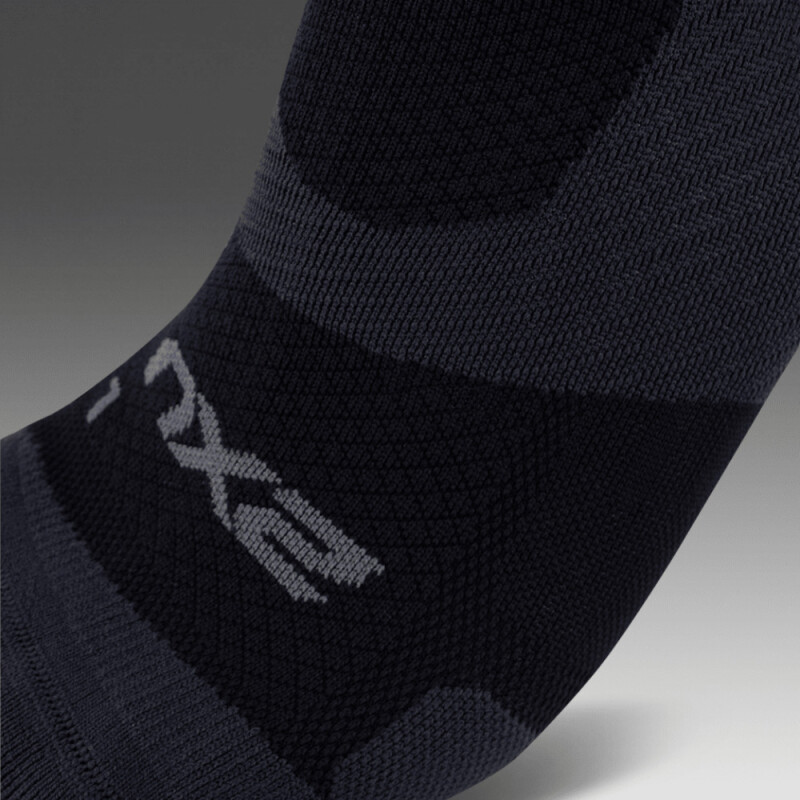 Medias Running Vectr Light Cushion No Show Compression Unisex Black/titanium