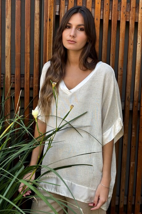 BLUSA MANAROLA Beige