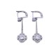 Caravanas antiguas oro 18k con brillantes. Caravanas antiguas oro 18k con brillantes.