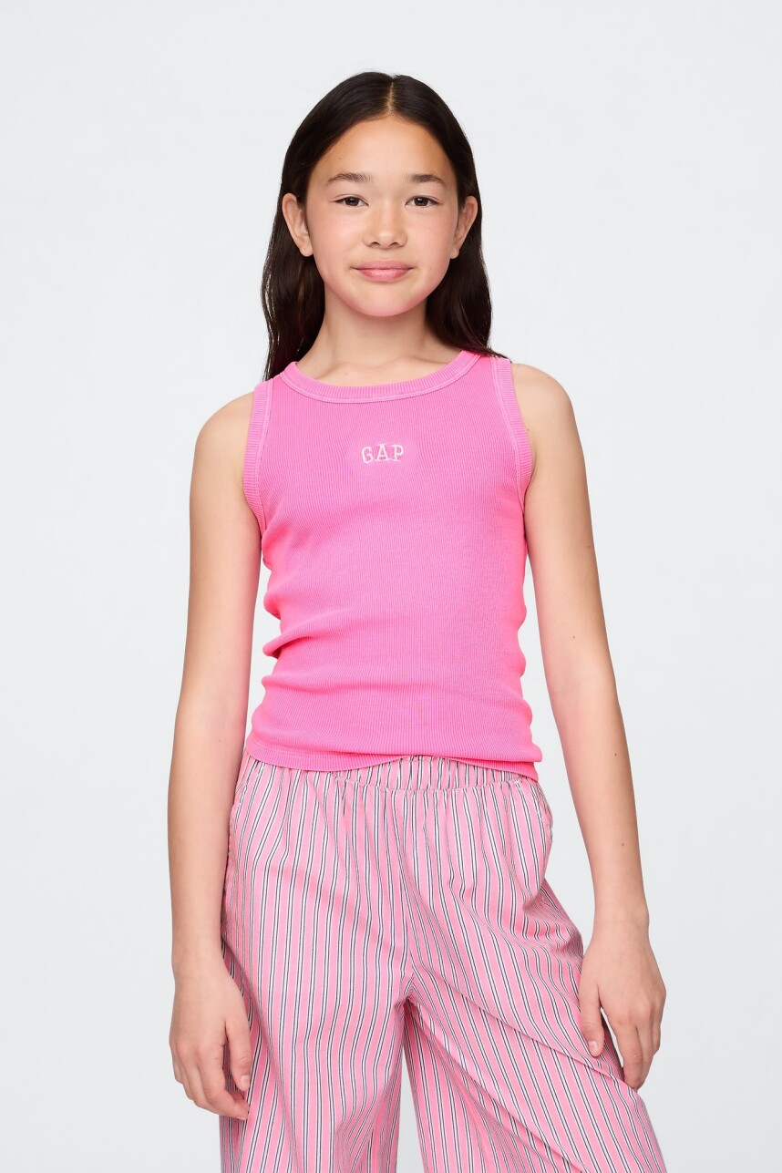 Musculosa Logo Gap Niña Standout Pink
