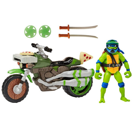 Figura Tortugas Ninja Vehiculo con Vehículo LEONARDO