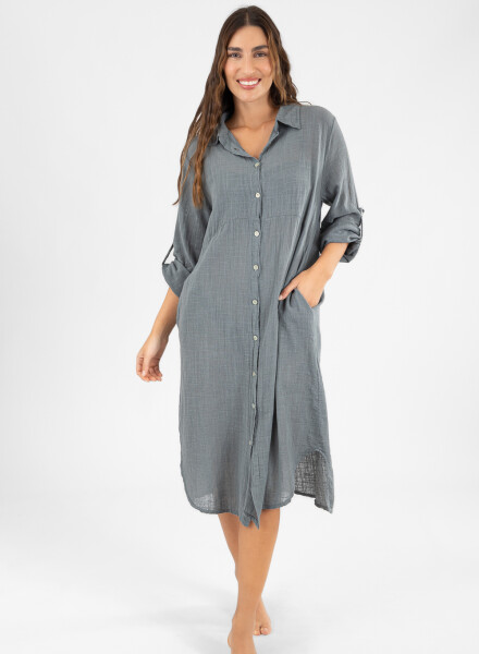Camisola larga toscana Verde oscuro