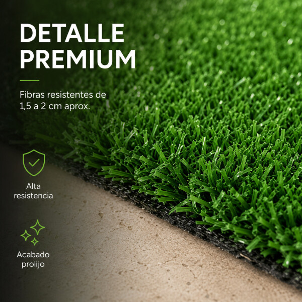 Césped Sintético 40 M2 Pasto Artificial Rollo Decoración Color Verde
