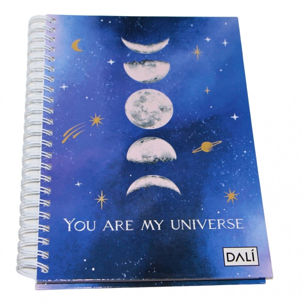 CUADERNOLA DALI 200 HOJAS SUPER TAPA DURA TAPA YOU ARE MY UNIVERSE