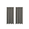 Cortina 100% Blackout 2 Paños Lumax Textura Lino 140x220cm Gris