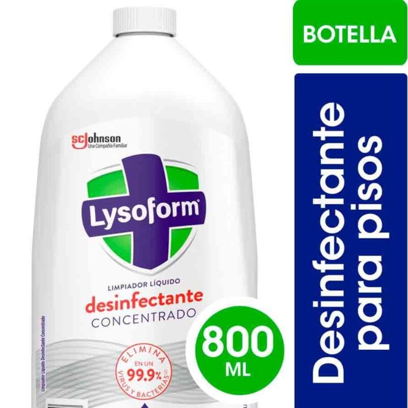 Desinfectante Liquido Lysoform para Pisos Concentrado Original 800 ML Desinfectante Liquido Lysoform para Pisos Concentrado Original 800 ML