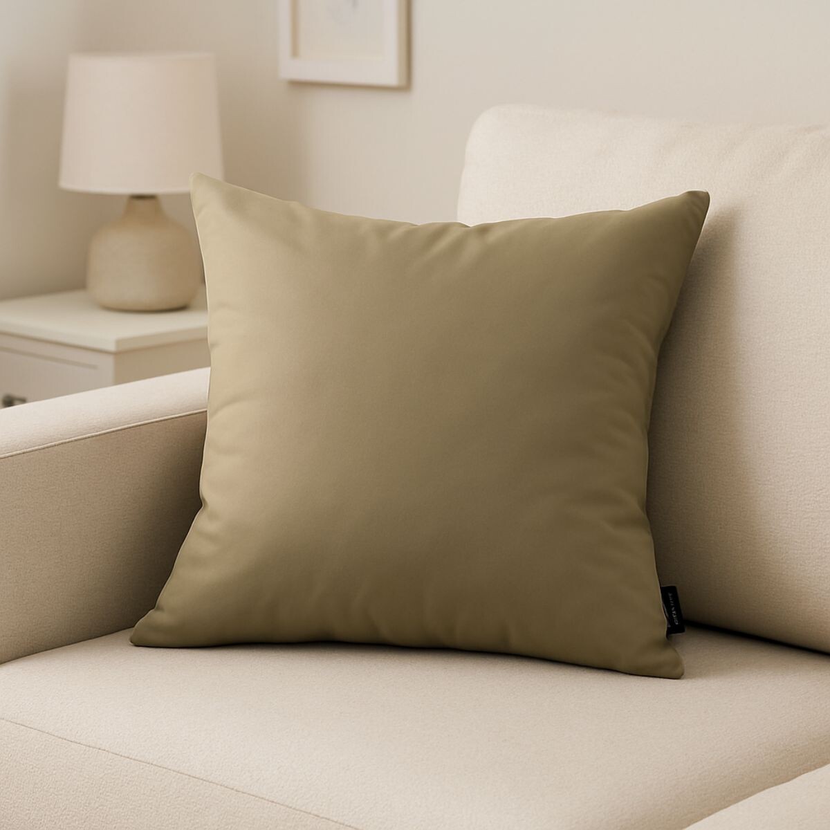 Funda de almohadones lisa 43 x 43 cm - MARRON 