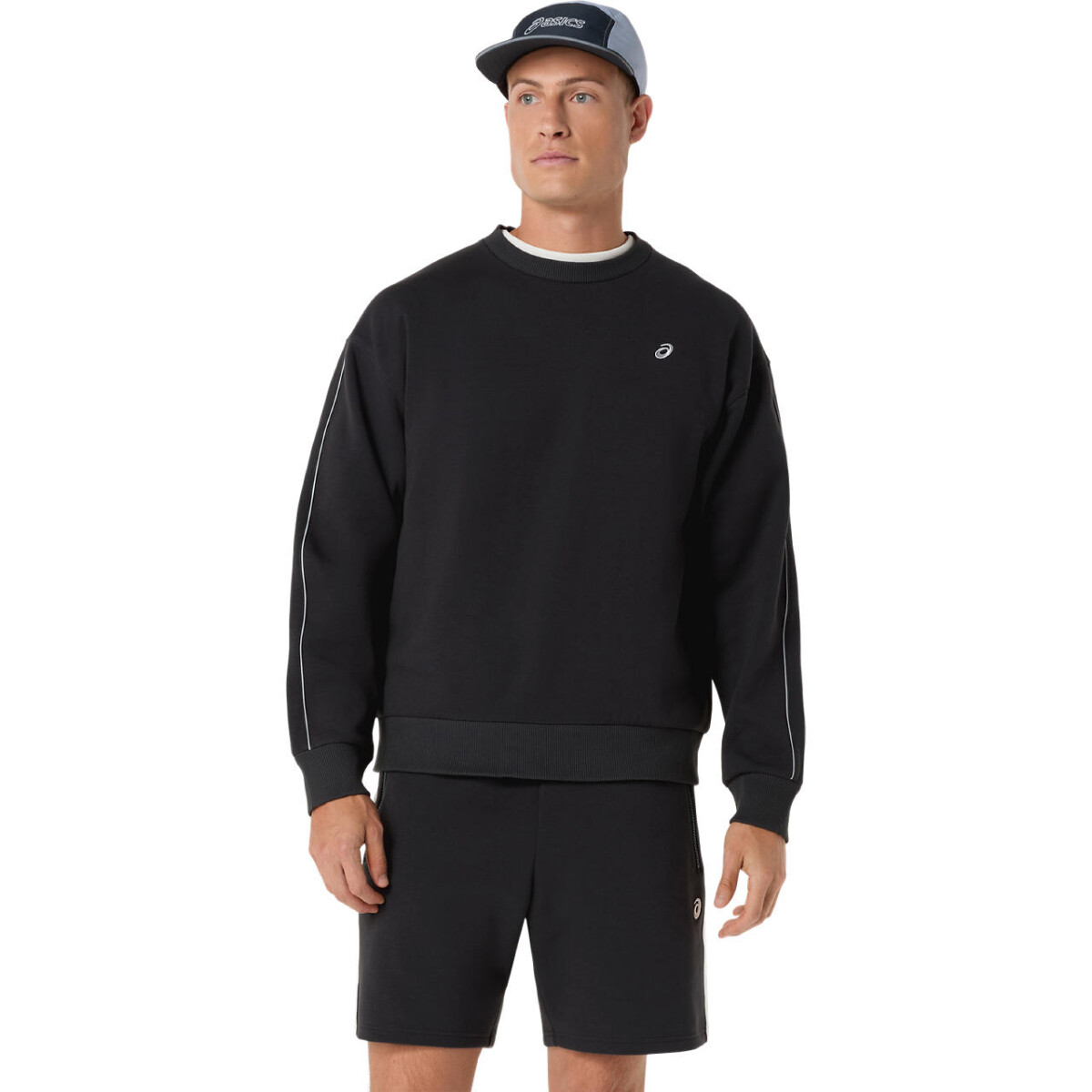 Polera Training Asics Track Club Heritage Crew-Neck Top C Un 