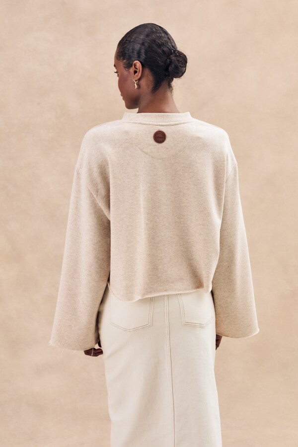 Sweater Boutonne Nácar
