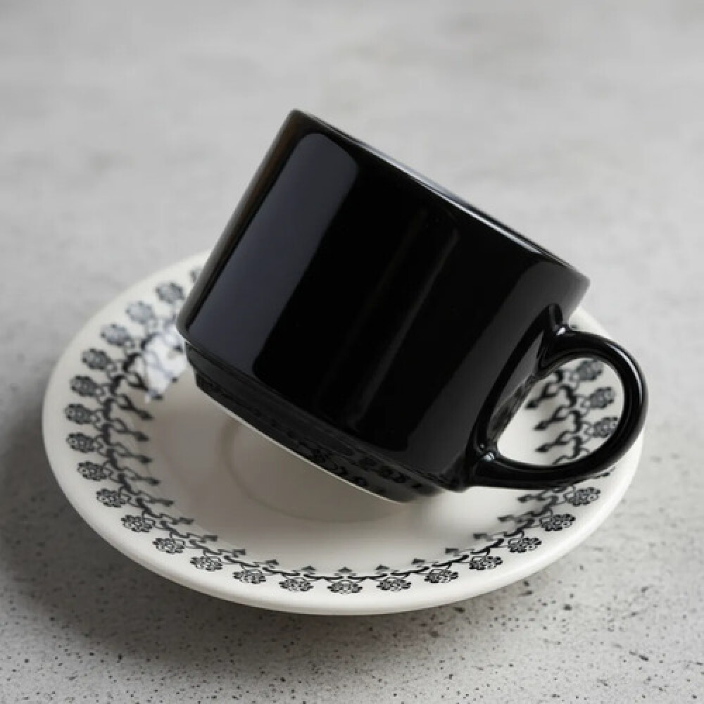 Taza te con plato Folk 220 ml BIONA Taza te con plato Folk 220 ml BIONA