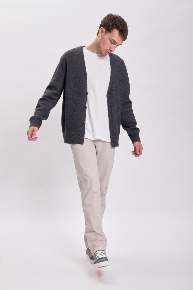Cardigan punto - Gris Oscuro 