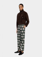 Pantalón Fluido Estampado verde