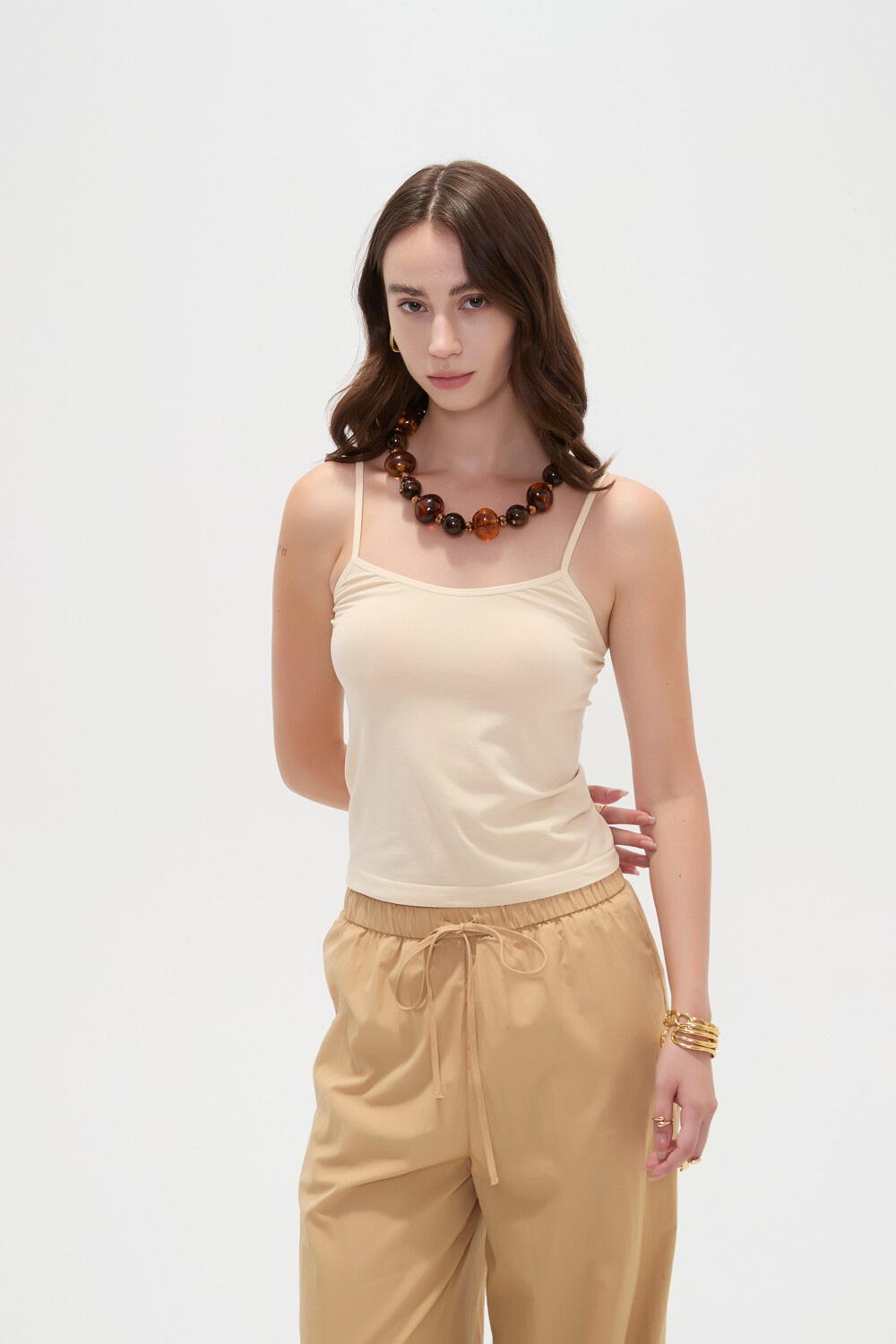 Musculosa Aix Beige Claro