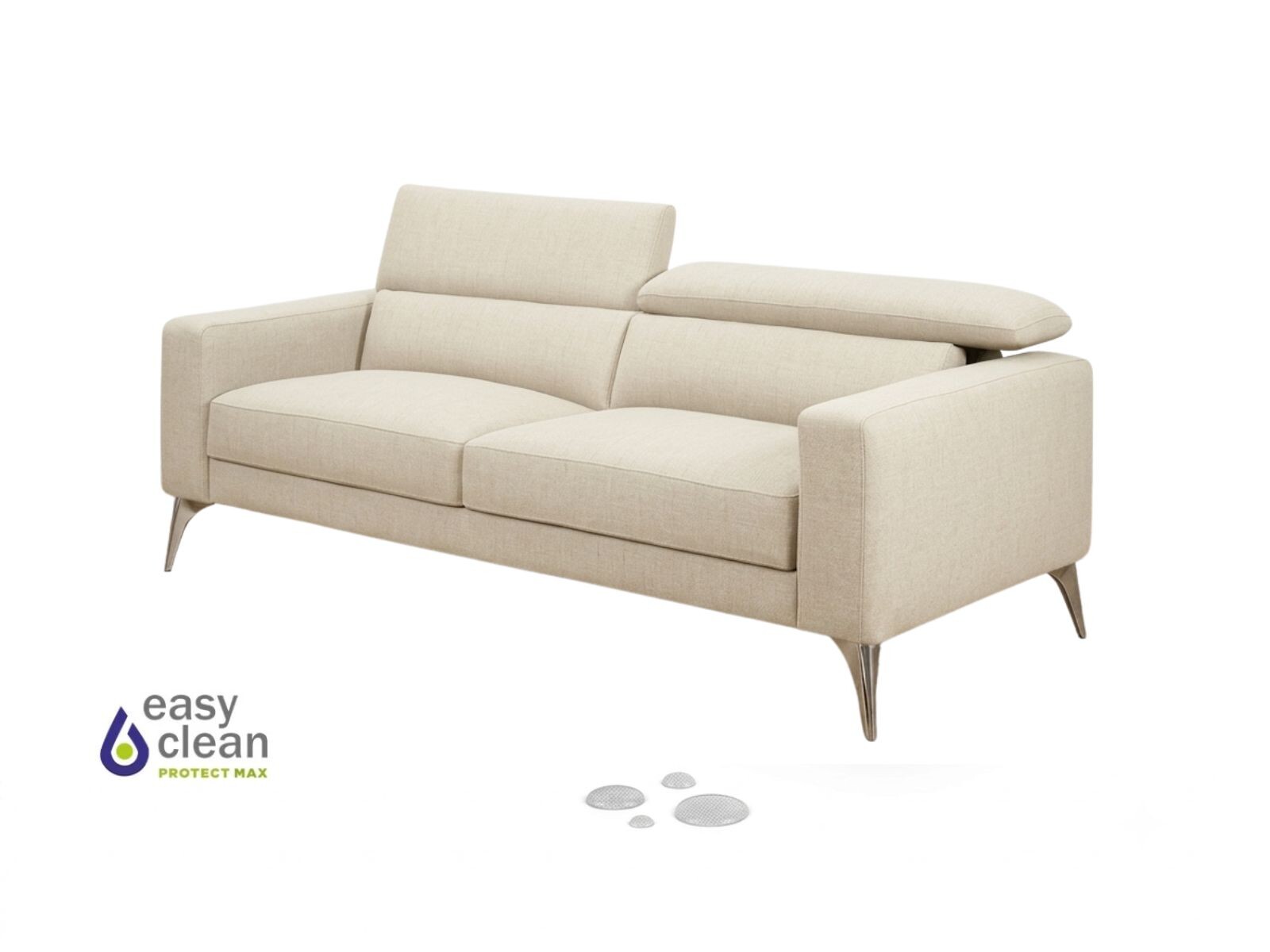 Sofá 3 cps MILO Easy Clean - Beige 
