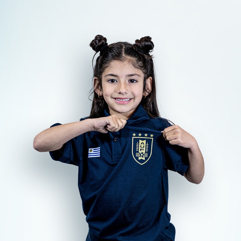 Camiseta Polo - Infantil Azul Marino