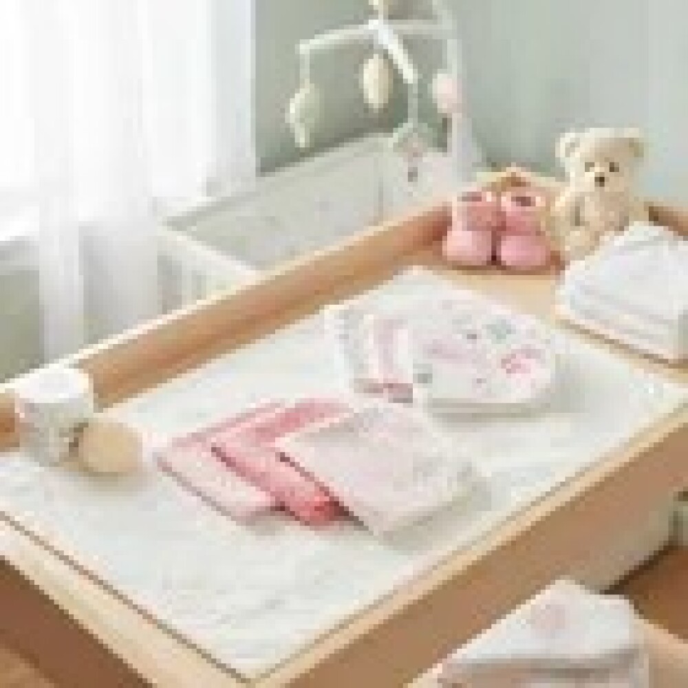 Set babitas hudson baby quilted rosado