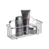ORGANIZADOR DE BAÑO ADHESIVO CROMO Organizador De Baño Adhesivo Cromo