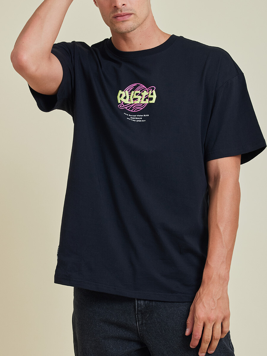 T-SHIRT JULEN RUSTY - Negro 