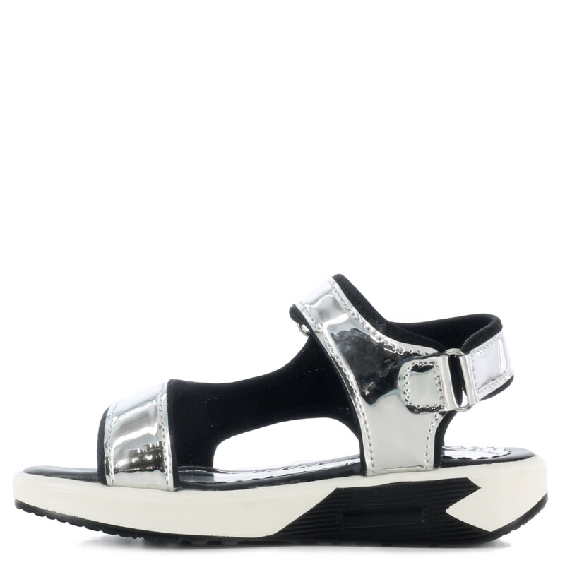 Sandalias de Niña MINI Miss Carol TUNIA deportiva de charol Plateado