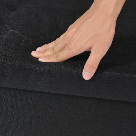 Puff Baul Houston Lino Negro