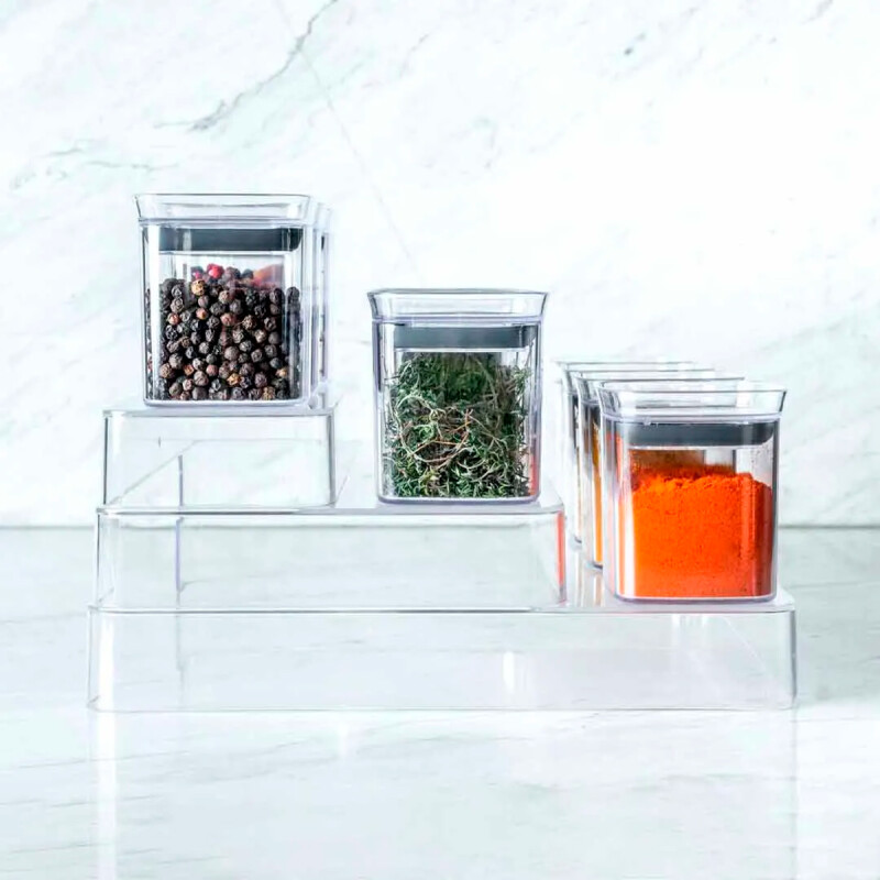 Set Organizador multinivel + 12 Potes TRANSPARENTE