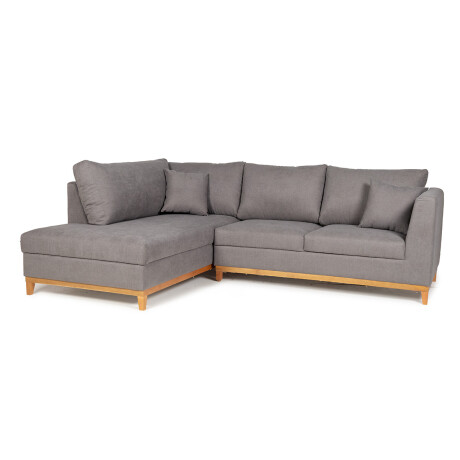 Rinconera Belfast - Tela Microfibra - Chaise izquierdo 2160 (Grafito)