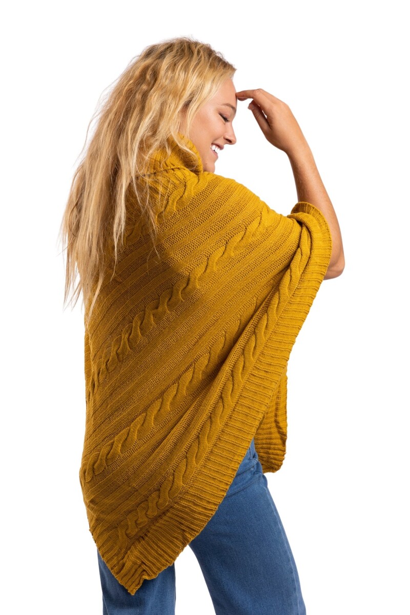 CHERRY PONCHO - YELLOW 