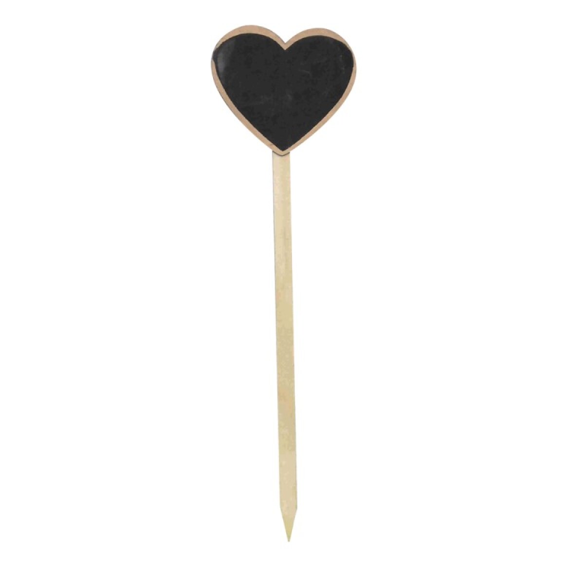 OUTLET Cartel corazón tipo pizarra con pincho 10*3.5 cm - Outlet Cartel Corazón Tipo Pizarra Con Pincho 10*3.5 Cm 