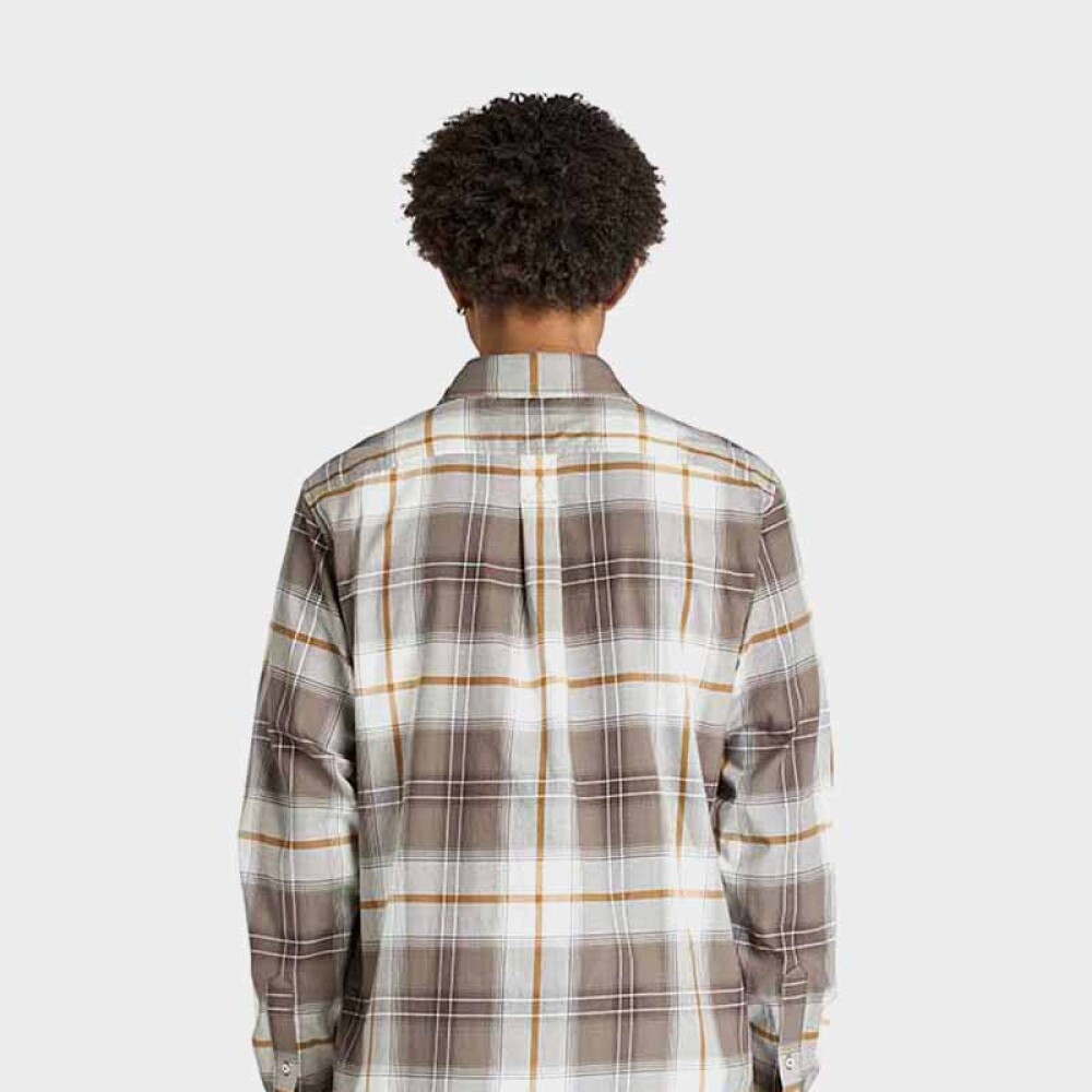 Camisa Peached Twill Check Hombre Chocolate Chip YD