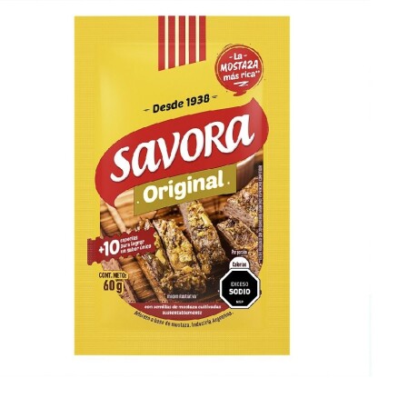 MOSTAZA SAVORA SOBRE 60G MOSTAZA SAVORA SOBRE 60G