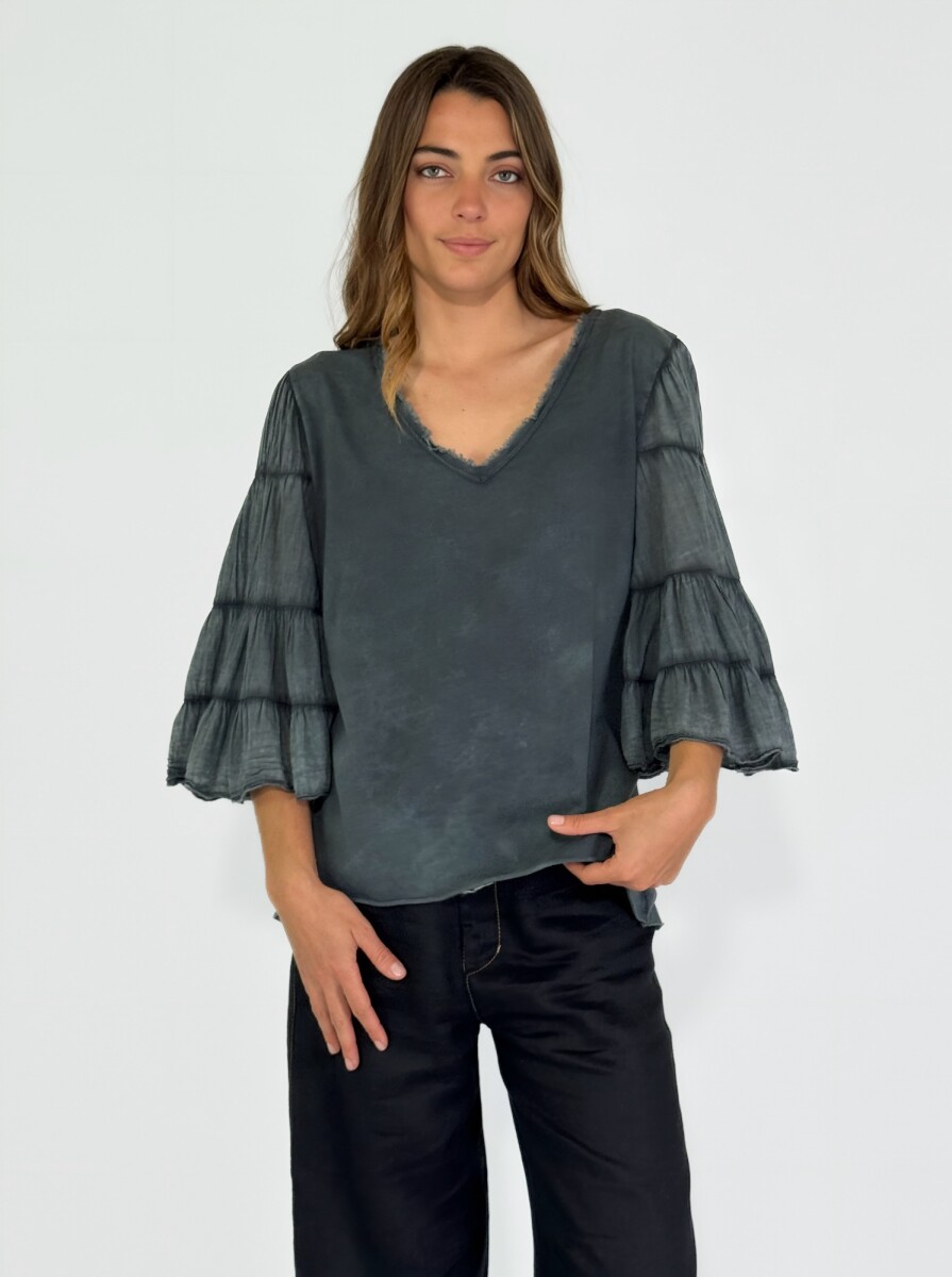 BLUSA CONDOTTI - GRIS OSCURO 