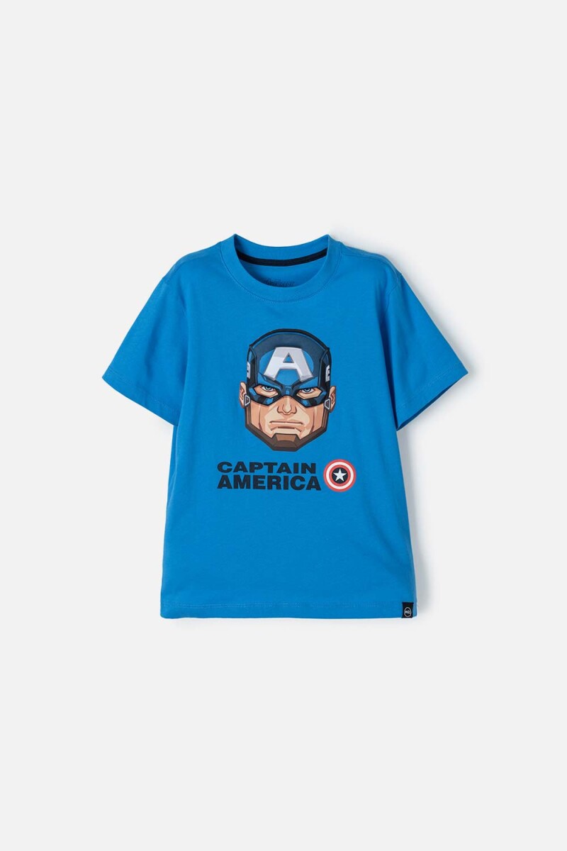 Remera Capitán América - Celeste 