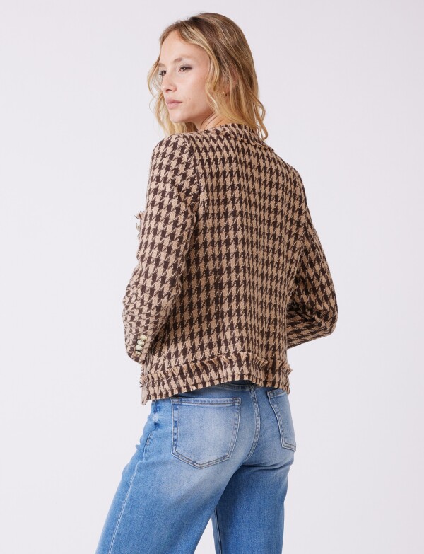 Chaqueta Tweed MARRON/MULTI