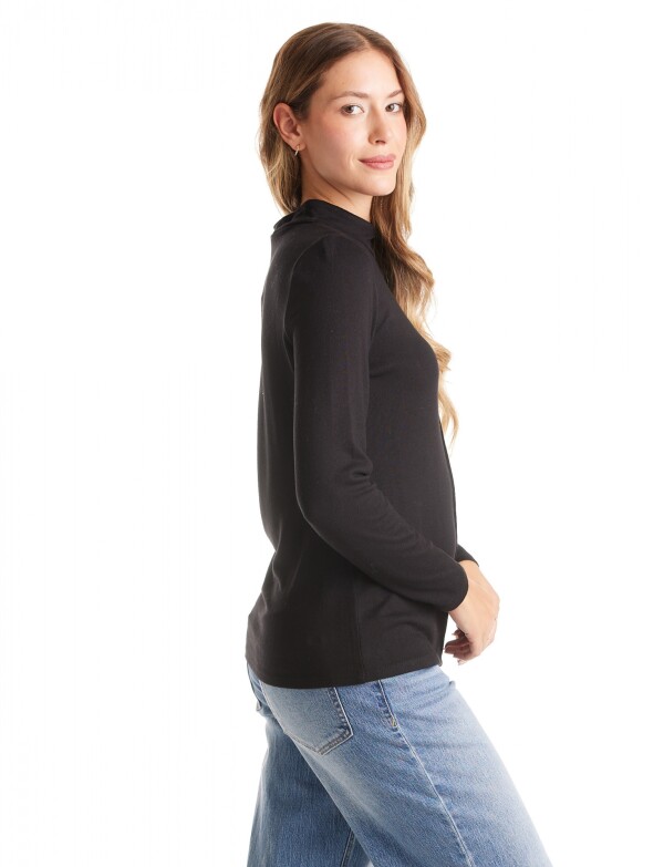 Polera Pespunte NEGRO