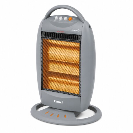 Estufa Halógena Eléctrica Cuori 1200W 3 Posiciones Gris