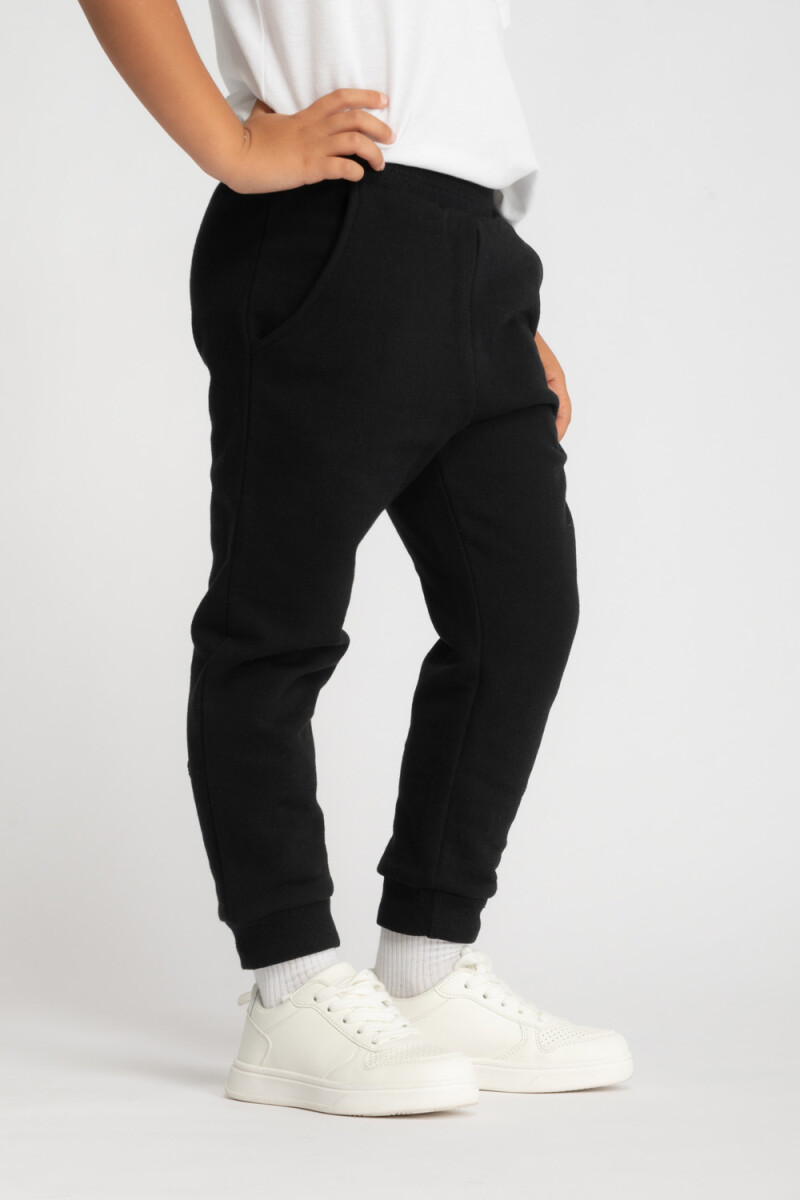 Pantalon deportivo gris Negro