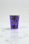 Vaso polipapel 8 oz VIOLETA STARS