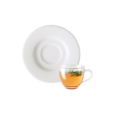 Plato para Té Actualite 15,3 cm Blanco Porcelana Corona Plato para Té Actualite 15,3 cm Blanco Porcelana Corona