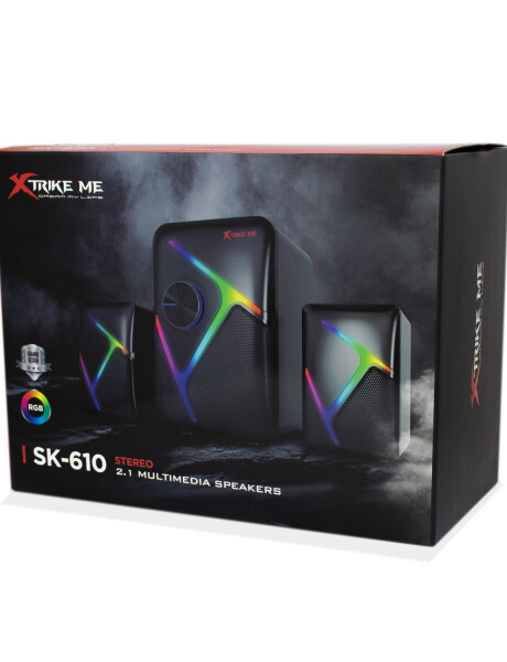 Parlantes 2.1 Xtrike Me SK-610 con iluminación RGB Parlantes 2.1 Xtrike Me SK-610 con iluminación RGB
