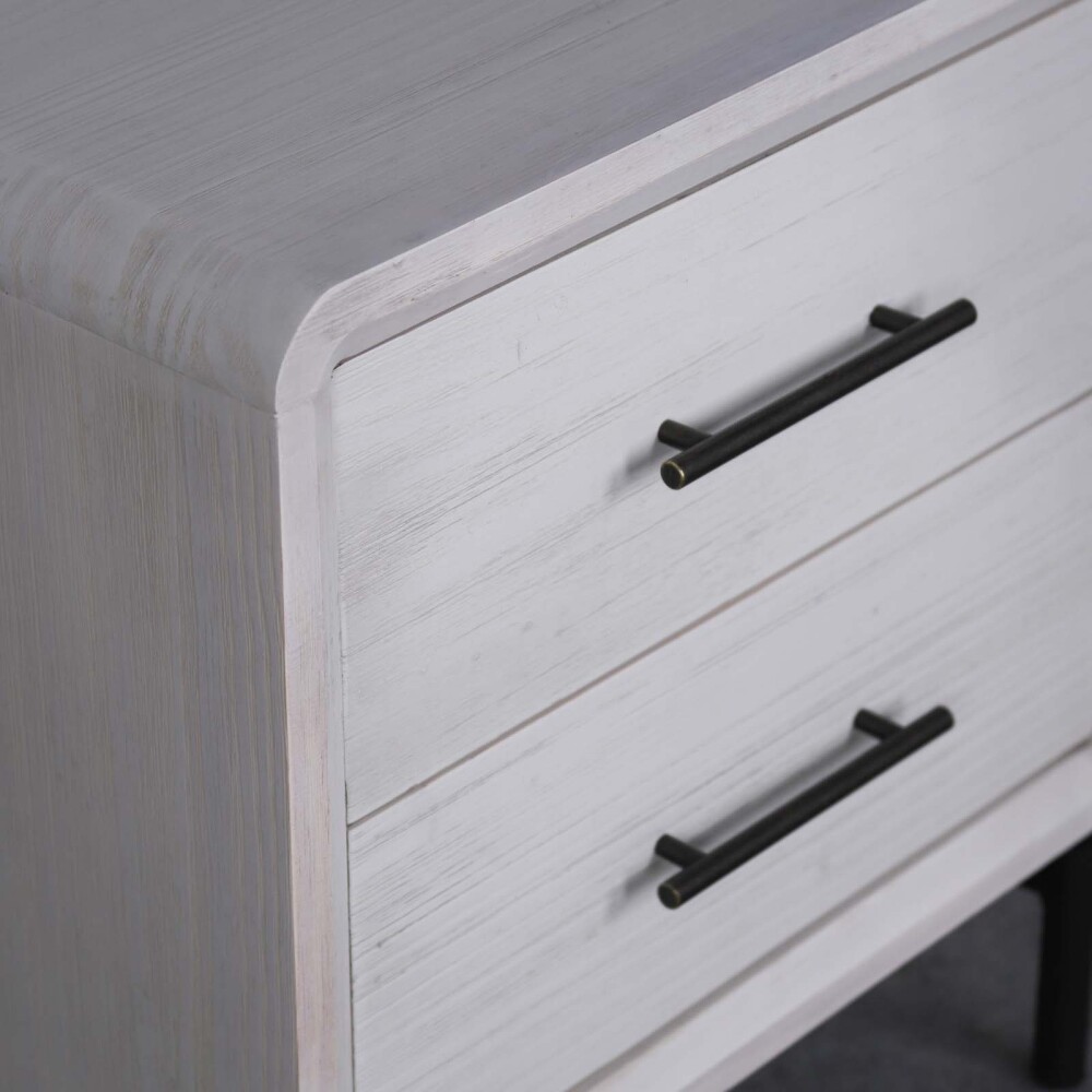 MESA DE LUZ 1 CUERPO MADERA BLANCO WESTBROOK