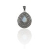 Dije Colgante Gota-Plata 925-Piedra Luna-CP4569 Conpiedra