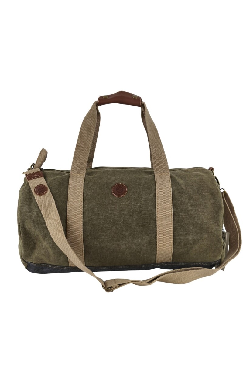 Bolso tubo de lona Verde