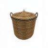 CESTA RATAN NATURAL GDE C/TAPA Unica