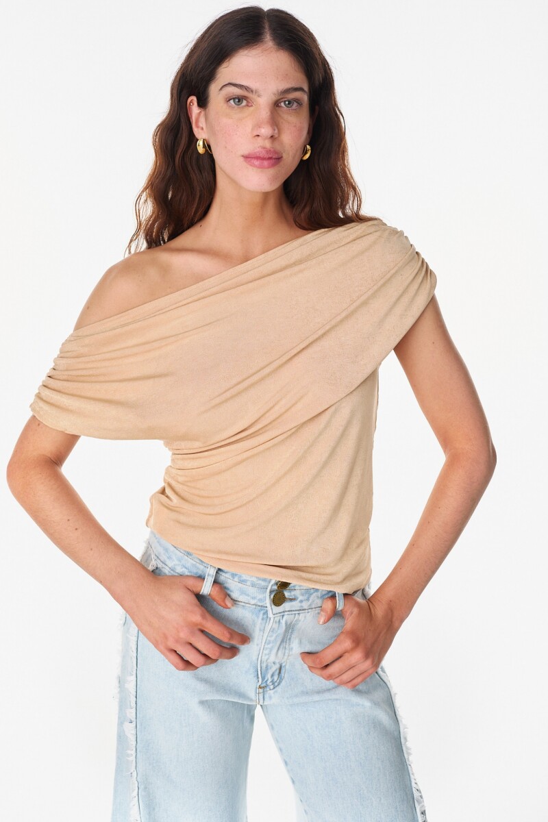 Blusa Sweet Beige/Dorado
