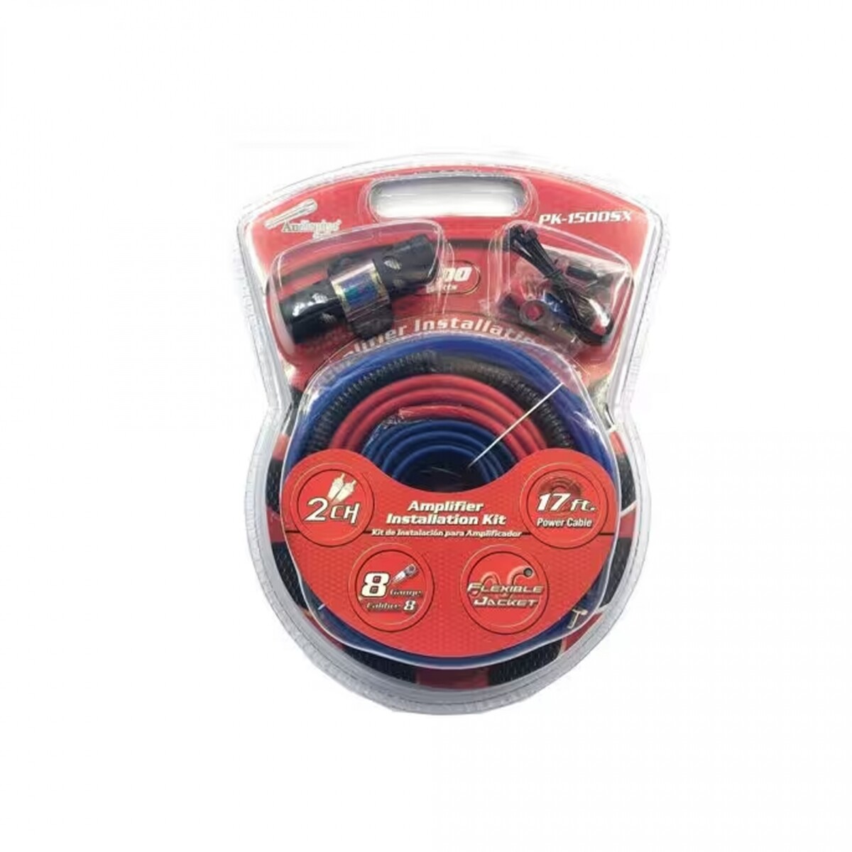 Kit Instalación Audio 8 Gauge Cable Rca Completo Audiopipe 