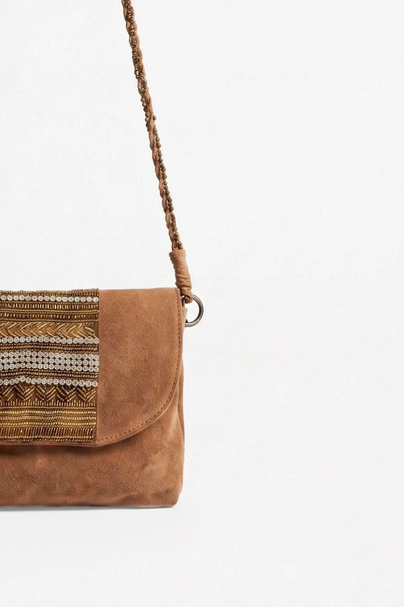CARTERA SEQUINS Camel